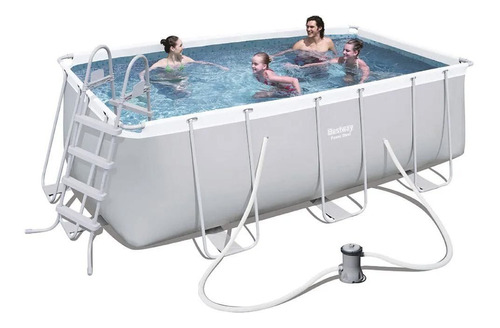 Piscina Estrutural Retangular 8.124 L Completa 110v Bestway