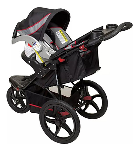 Carreola Baby Trend Range Jogging Millennium Negro Negro Y Gris (Usado)