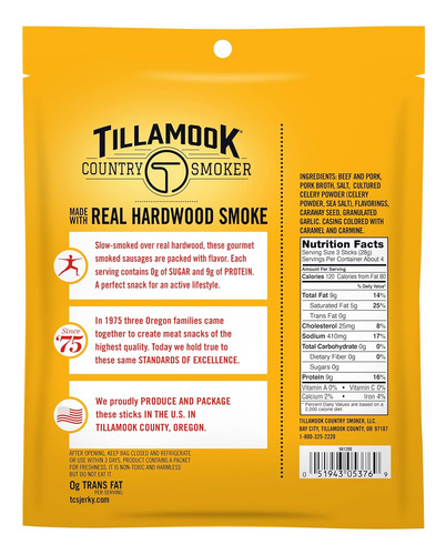 Salchichas Ahumadas Tillamook Country Smoker Keto Friendly Z