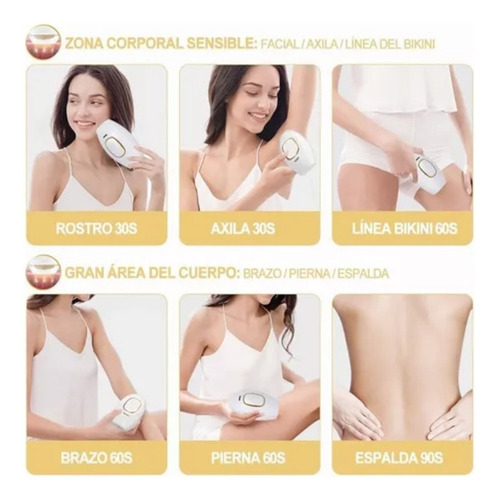 Depiladora De Luz Pulsada A Laser Permanente Ipl Indolor
