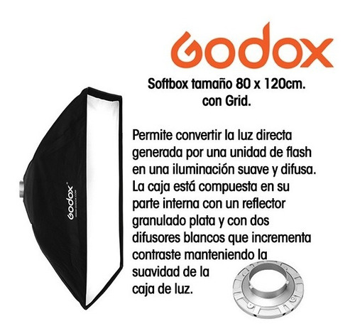 Softbox 80 X 120 Cm Para Bowens