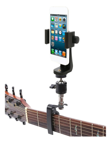 Soporte Celular Giro 360 Capo Metal Guitarra Grabar