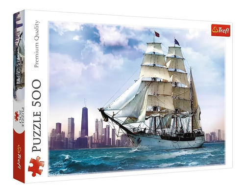 Puzzle Trefl Sailing Towards Chicago 500 Piezas 37120 Febo