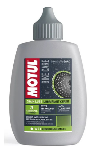 Aceite lubricante motul para cadenas de bicicletas, húmedo, 100 ml