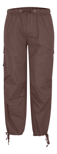 Pantalones K Cargo Para Hombre, Color Liso, Pierna Recta, Ex