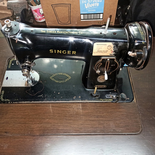 Máquina De Coser Singer 191v21 Recta Negra Negro (Usado)