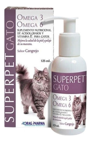 Superpet  Omega Gato 3 Y 6 - Suplemento 125ml
