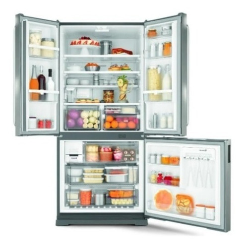 Imagen 3 de 6 de Heladera Whirlpool French Door Wro80k2 No Frost Acero Digiya