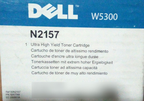 Toner Dell N2157 W5300 Original Facturado 