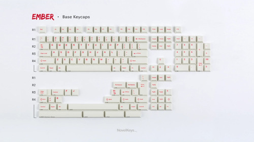 Teclas Keycaps Teclado Mecánico Cherry Ember Pbt Dyesub