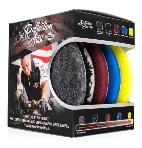 Buff And Shine Reflection Artist Kit De 5 Borlas 5 Pulgadas