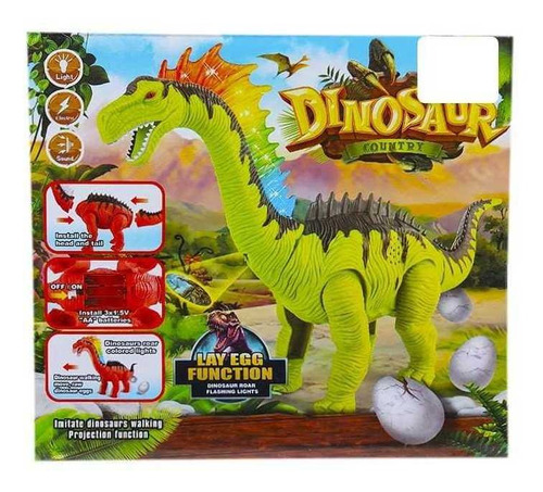 Dinosaurio Dino Valley Pone,huevo,camina,ruge,luces Jueguete