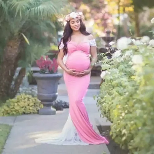 2019 Maternidad Embarazada Vestidos De Fiesta Corta Parte