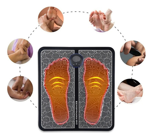 Eletroestimulador Muscular Para Pés Sem Fio Ems Magnético