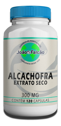 Alcachofra 300mg 120 Cápsulas Sabor Natural