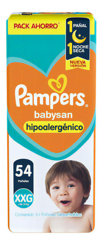 Pañales Pampers Babysan Xxg Por 54 Unidades