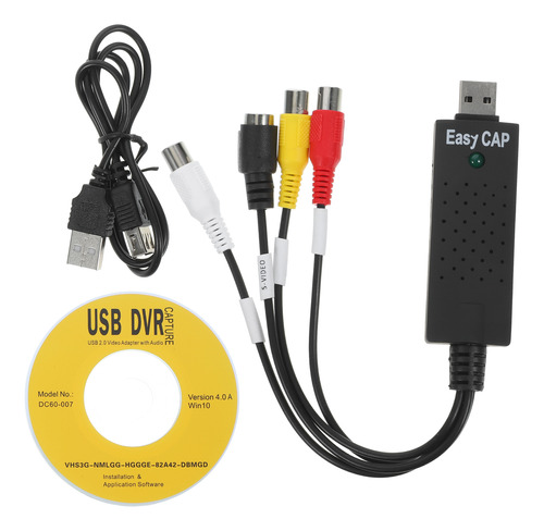 Conjunto Duradero De Convertidor De Captura De Video Usb 2.0