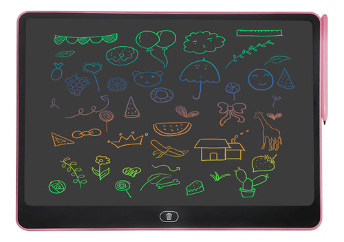 Bloc De Dibujo Colorido, Tablero Lcd Electrónico De 16 Pulga