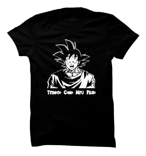 Kit Tal Pai Tal Filho Body E Camiseta Dragon Ball Z Goku