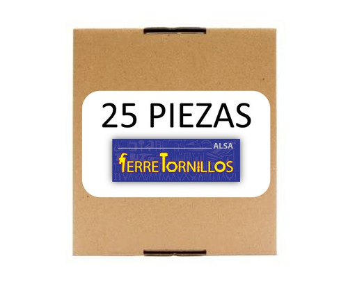 Taquete Camisa Tx 5/8''x1 7/8''-tornillo 1/2''x2 3/4'' (25pz