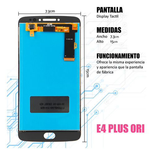 Pantalla Display Touch Motorola Moto E4 Plus Xt-1771 Xt-1770 Dorado