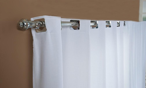 Doce Lar Enxovais Blackout cortina gaze linho forro 3 x 2,6 m cor branco