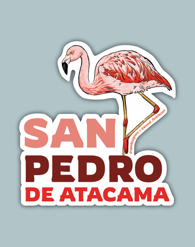 Sticker Flamenco San Pedro De Atacama