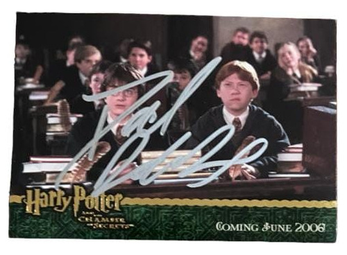 Tarjeta Harry Potter Artbox 2006 Firmada Daniel Radcliffe