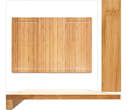 Tabla De Cortar De Bambú Con Ranura Para Líquidos 5x56x38 Cm