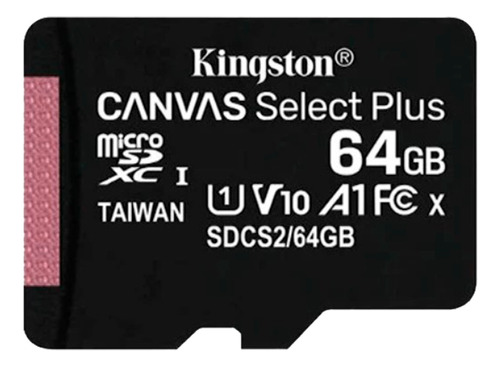Memoria Micro-sd Xc Kingston Sdcs2/64gb De 64gb Clase 10