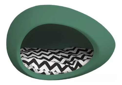 Cama Exterior Cucha Refugio Eggys Perro Verde Militar M