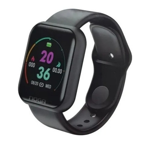 Imagen 1 de 7 de Reloj Inteligente Smartwatch Noganet Ng-sw04 Negro Unisex