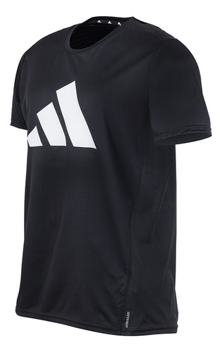 Remera adidas De Running Run It Negra Solo Deportes