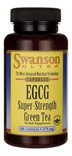 Swanson Té Verde Superfuerte Egcg 275 Mg 60 Cápsulas
