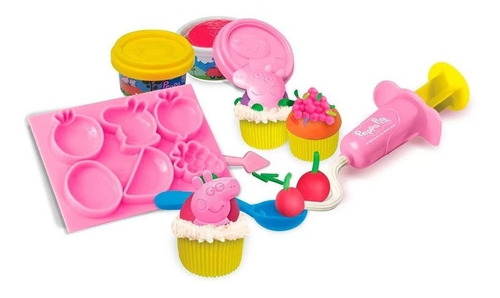 Imagem 2 de 2 de Festa Do Cupcake Peppa - Massa Massinha De Modelar - Sunny