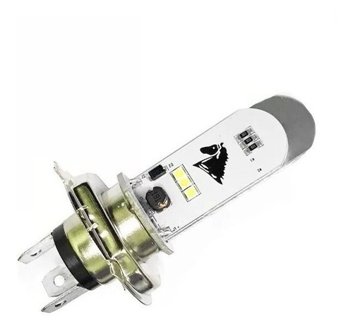 1 Lampada Moto H4 Super Led Efeito Xenon 8000k Cg Ybr Cb