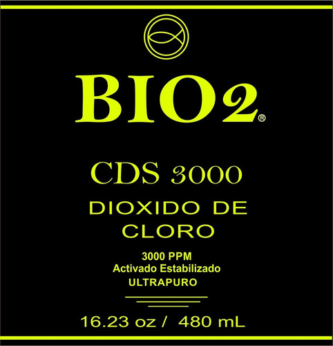 Bio2 Solución De Dióxido De Cloro 3000 Ppm, Cd, Mm