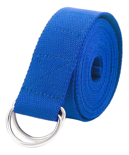 Cinturón Elongación Yoga Ionify Dstrap Algodon Stretching Color Azul
