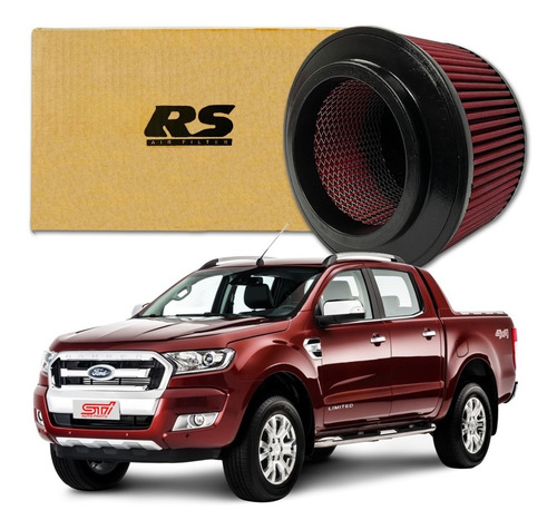 Filtro Ar Esportivo Lavável Ford Ranger 2.2 Diesel 2023 Rs