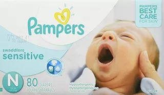 Pampers Sensitive Swaddlers Tamaño Pañales Desechables Recié