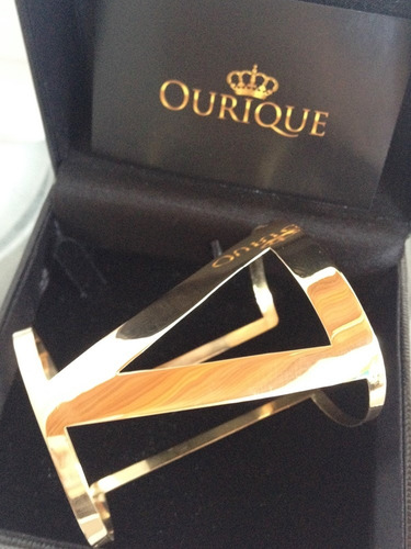 Pulseira Feminina Em Ouro 18k 750 Modelo Bracelete Luxo
