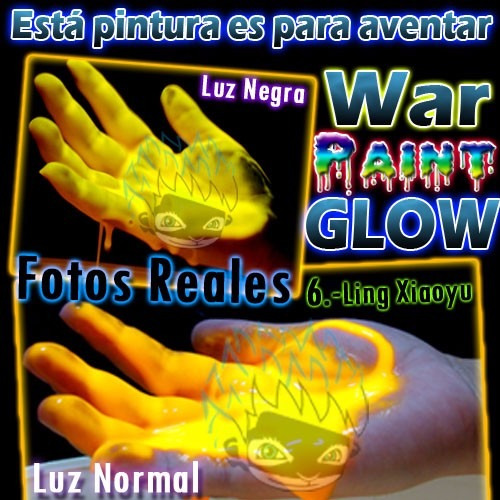 2 Litros War Paint Glow Articulos Luminosos