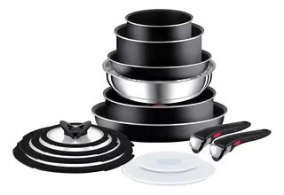 Batería De 14 Piezas T-fal Ingenio Essential Sartenes, Cazos