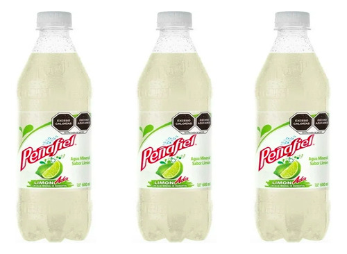Agua Mineral Peñafiel Adas Sabor Limonada 12 Piezas De 600ml