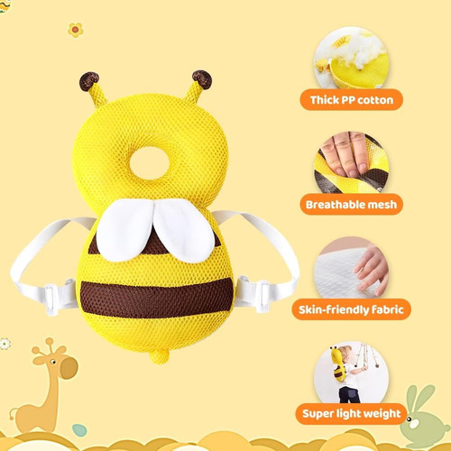 Almohada Protectora Antigolpes Anticaídas Para Bebes Niños