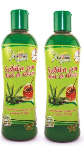 Shampoo De Sàbila + Miel De Abeja Pura Promo 2 Frascos