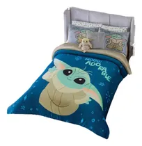 Comprar Edredón Individual Afelpado. Manta Star Wars Baby Yoda