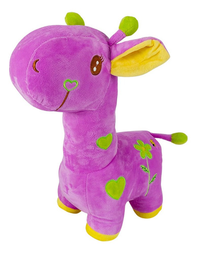 Peluche Jirafa Lila  45 Cm. De Altura