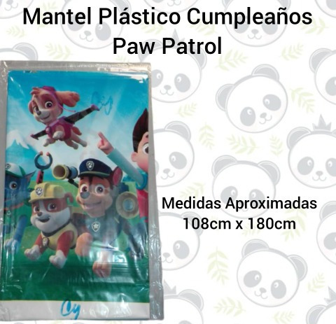 Mantel Plástico Decoración Fiesta Cumpleaños Paw Patrol