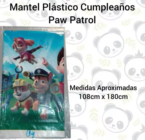 Mantel Plastico Paw Patrol 1.80 X1.20 Mt Cumpleaños Cotillon